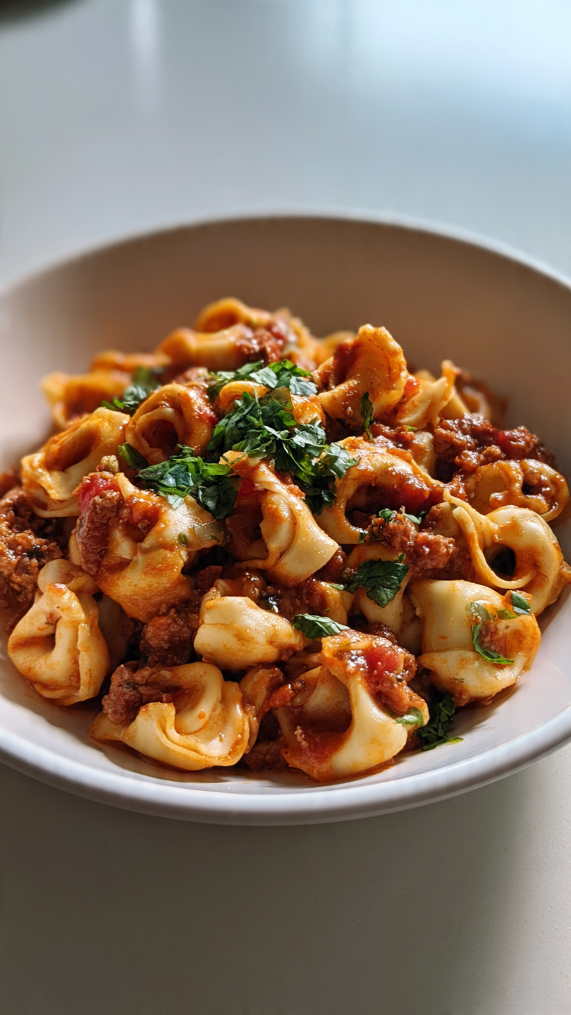 Ground Beef Tortellini Bake (Easy Cheesy Weeknight Dinner)