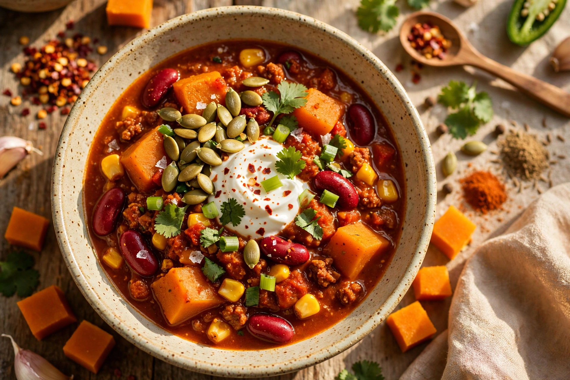 Cozy Pumpkin Chili