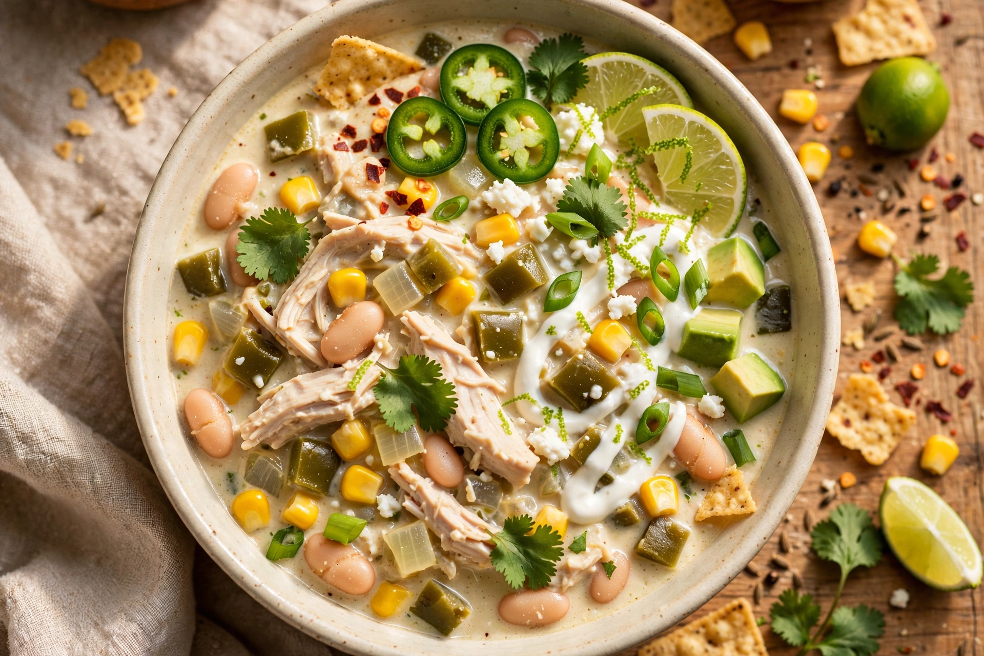 Healthy White Chicken Chili